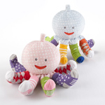 "Mrs. Sock T. Pus" Plush Octopus with 4 Pairs of Socks (Pink) 